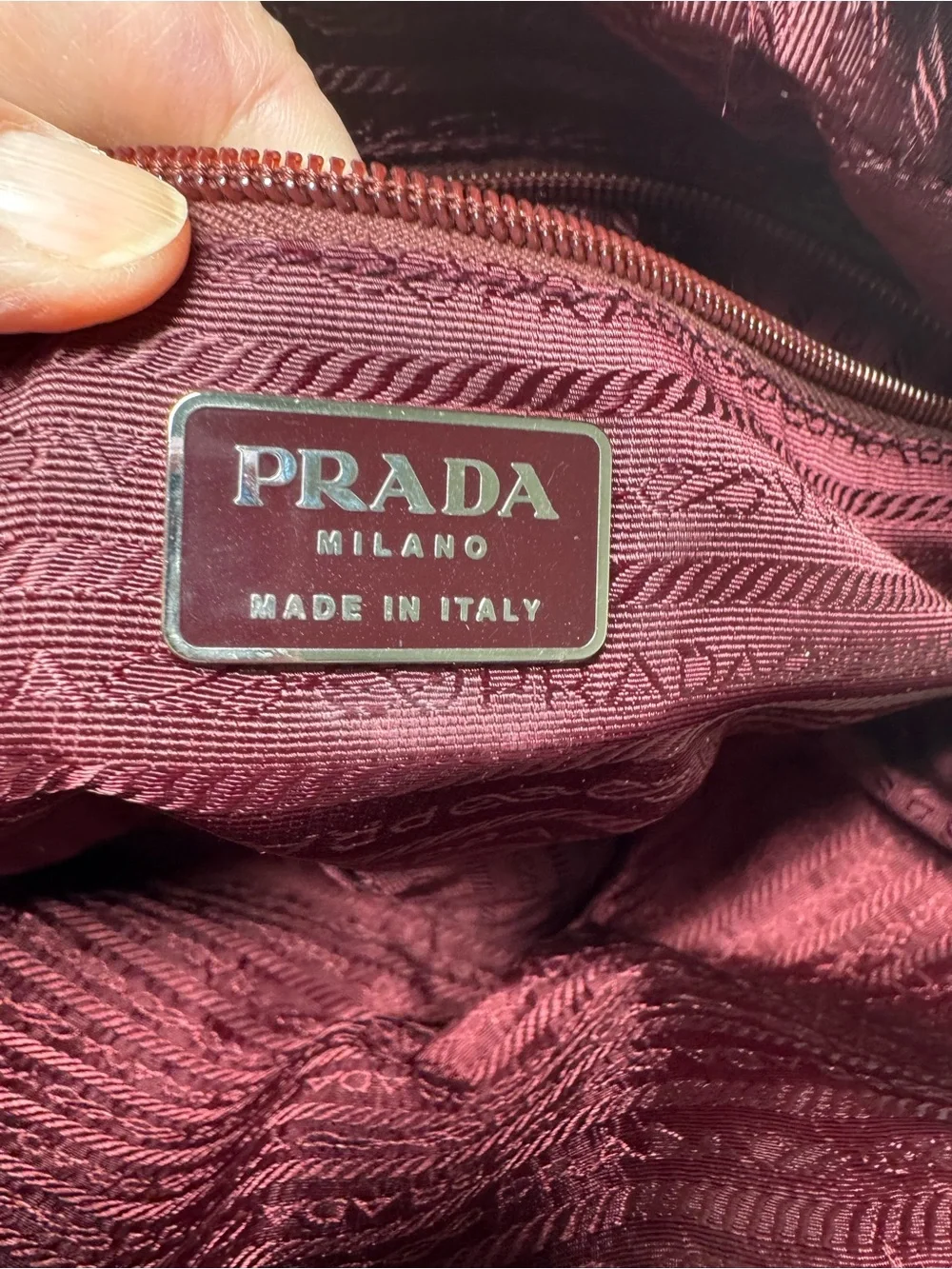 Prada Vintage Vitello Drive Leather Perforated Bowling Bag w/COA - Picture 12 of 16